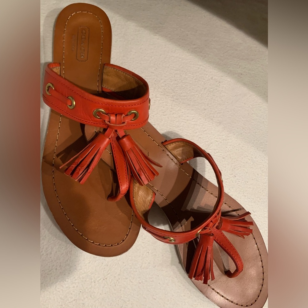 Red Coach Sheena Sandals - image 1